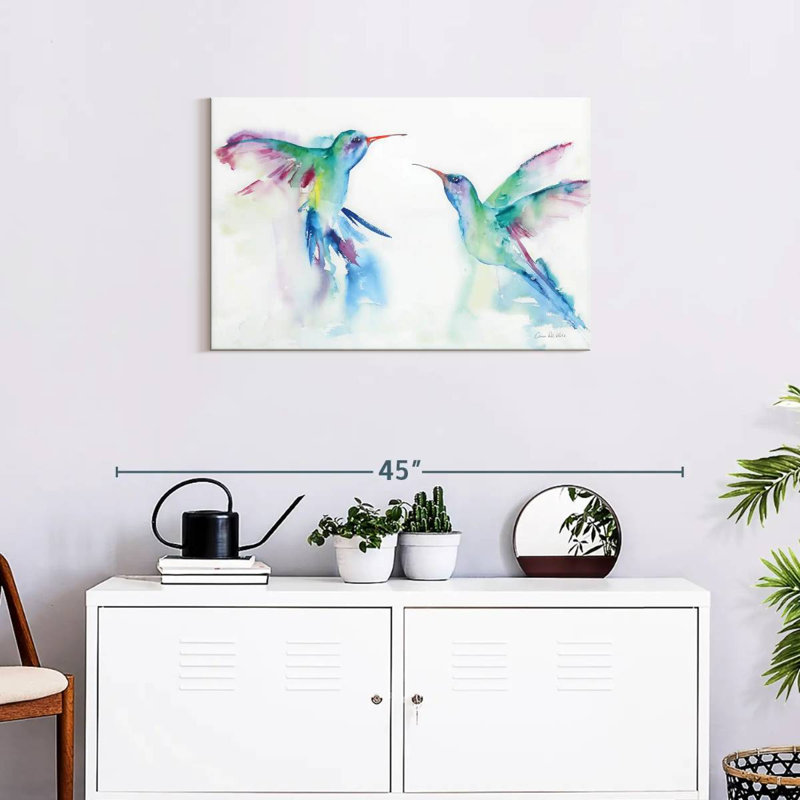 Brampt Hummingbirds I, 20" H x 30" W
