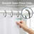 Solid Plastic Shower Curtain Hooks Rings-15866126