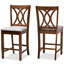 Upholstered Counter Stool with Solid Wood Frame-657834517-657834504-657834505