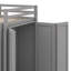 Lit mezzanine avec tiroirs, bureau et garde-robe-106491189