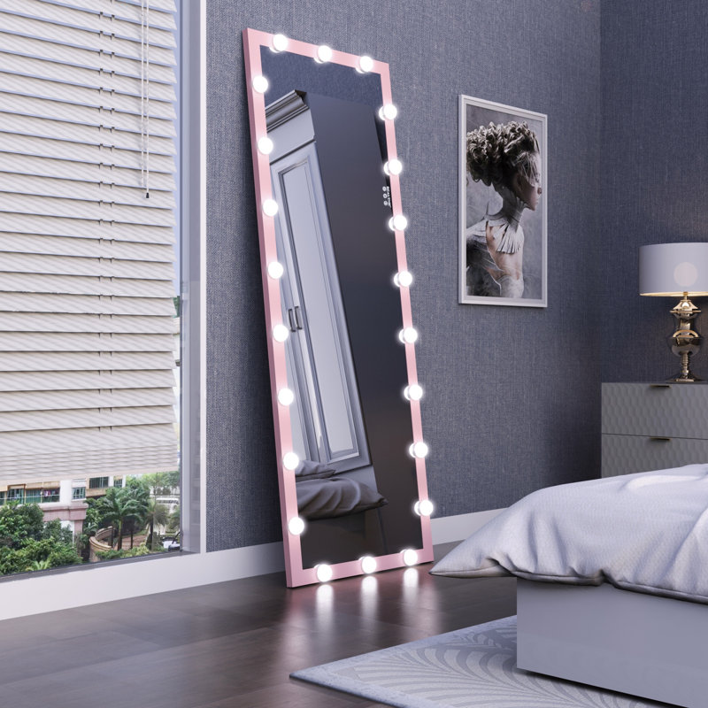 Full Body Vanity Mirror With 3 Color Modes Wall Lighted For Dressing Room Bedroom Hotel Touch Control