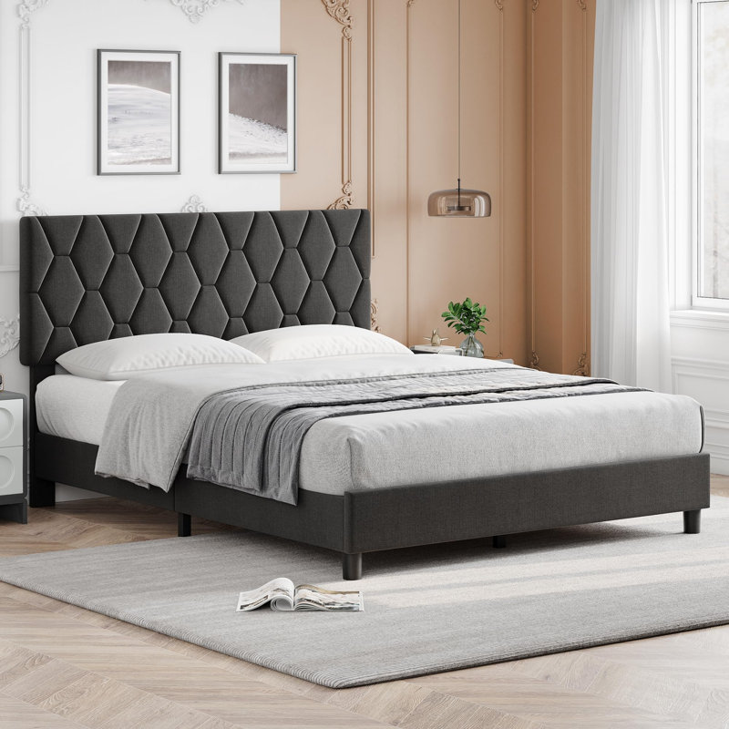 Bed, Double (4'6), Grey