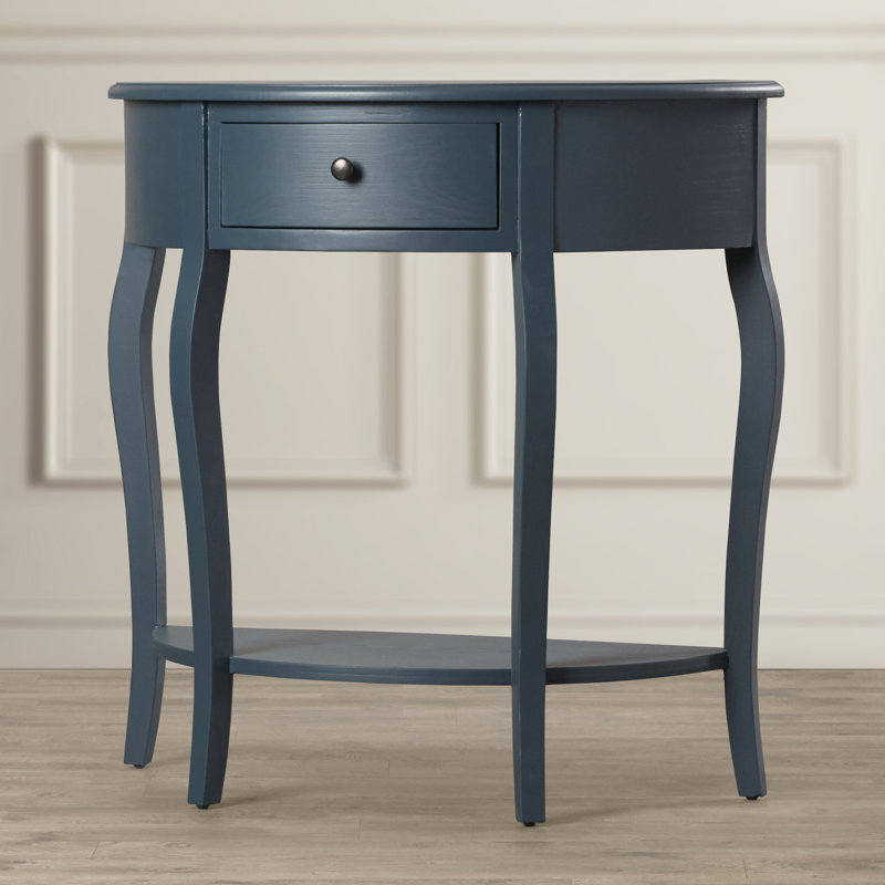 Console en bois massif 32,7 po Sadie, Sarcelle ardoise
