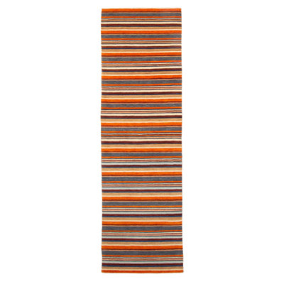 Tapis multicolore Indo Gabbeh 2 pi 7 po x 9 pi 9 po