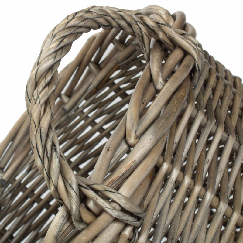 Edgao Rattan Log Carrier