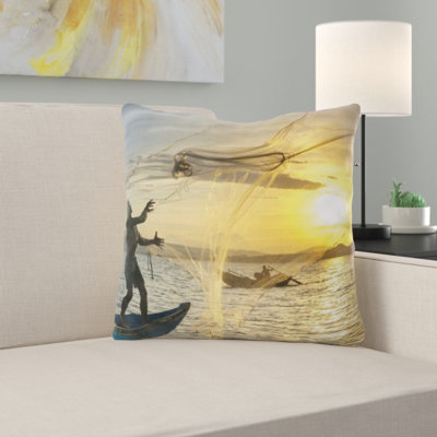Microsuede Throw Pillow