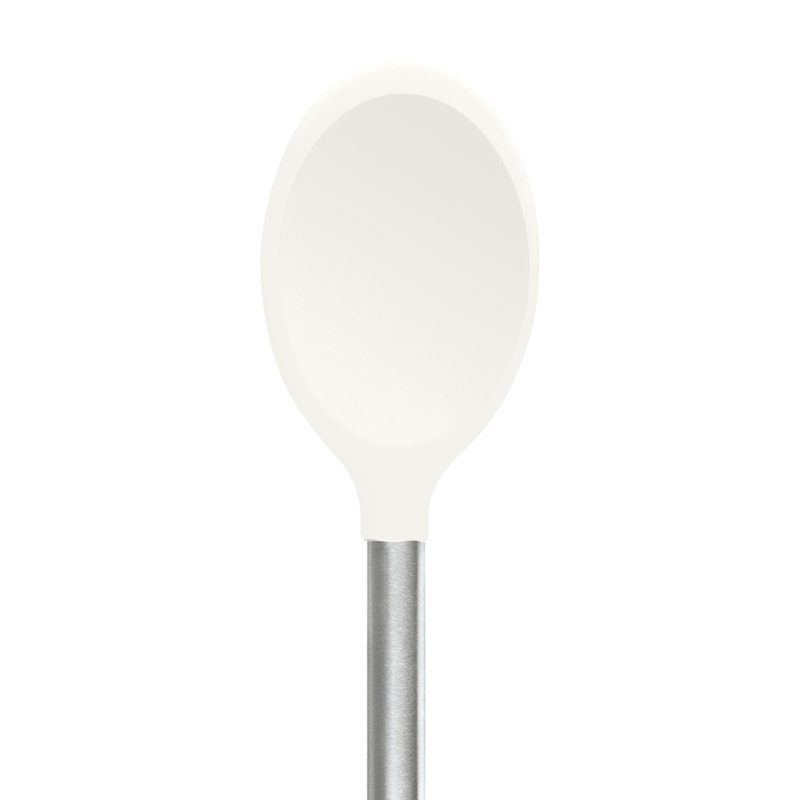 Silicone Mixing Spoon - Light Aqua, White