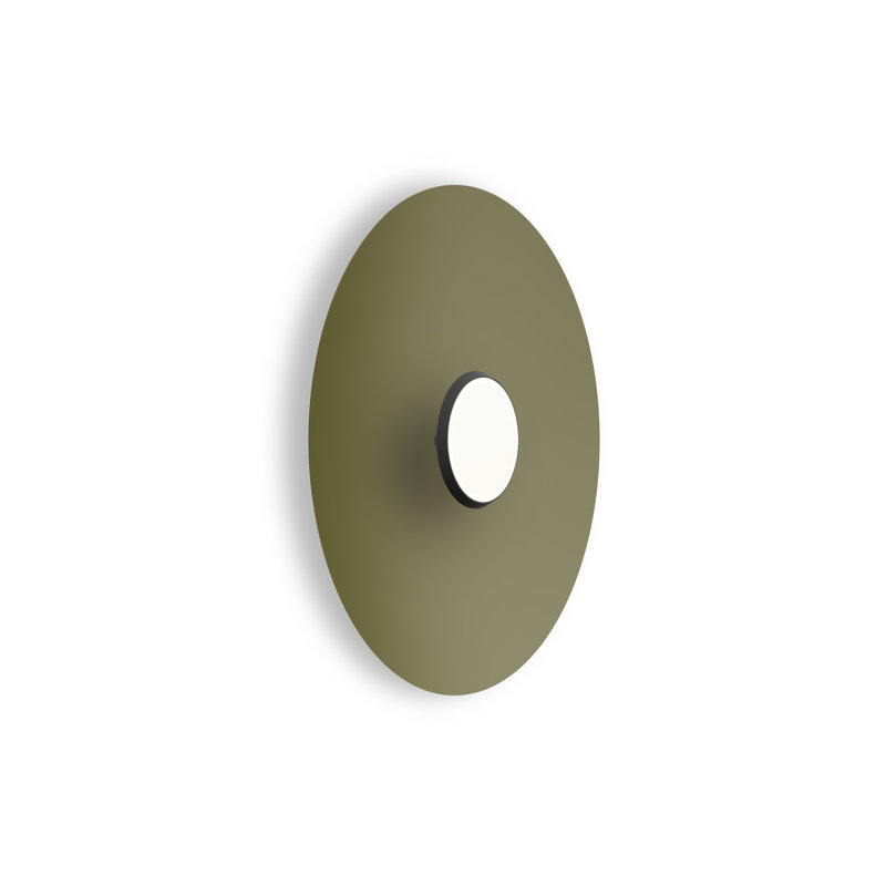 SKY Flush Dome Metal, Matte Black;Moss, 4" H x 24" W x 24" D