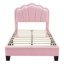 Lit tapissier en forme de fleur, tête de lit à fleurs élégante avec bande lumineuse à DEL et tissu sherpa pour un style de chambre à coucher charmant,-1572601487-1572601480