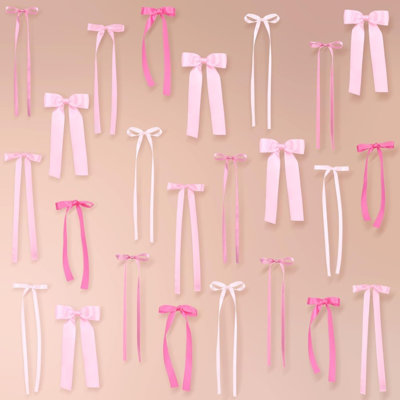 Pink Bow Wall Decor, DIY Bow Photo Backdrop, Pink Bows Party Decor for Women Girls Birthday, Baby Shower, Wedding Bridal Shower Party Decorations