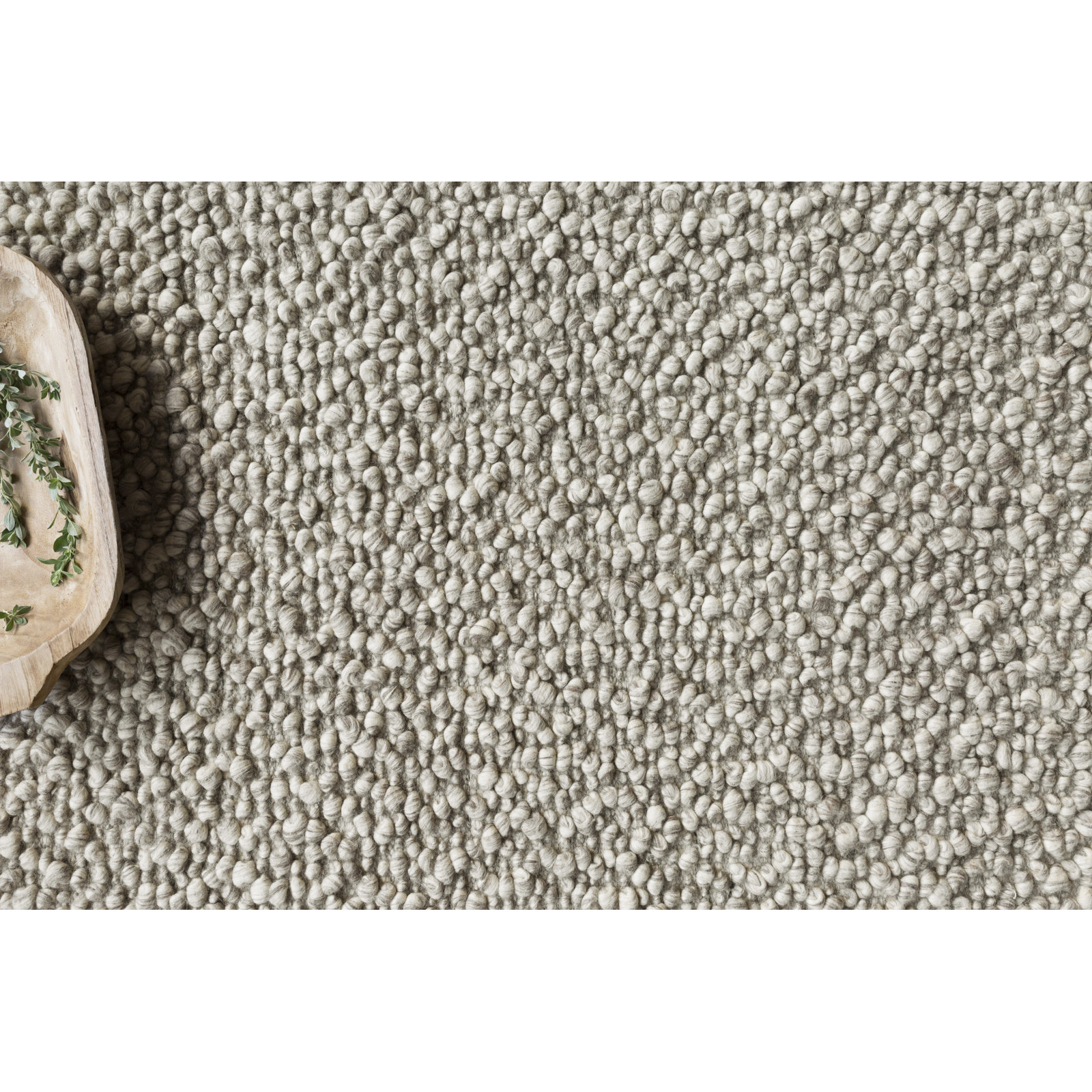Charter Stone Hand-Woven Wool Rug, Rectangle 2' x 3'