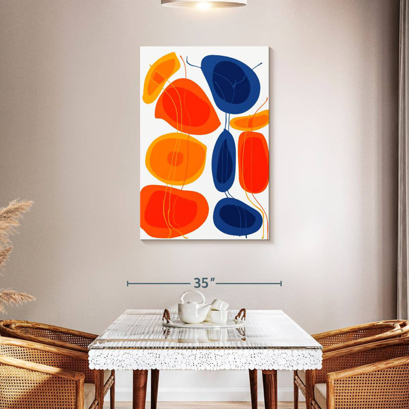 Formes abstraites bleues Avery, H 45 po x l 30 po