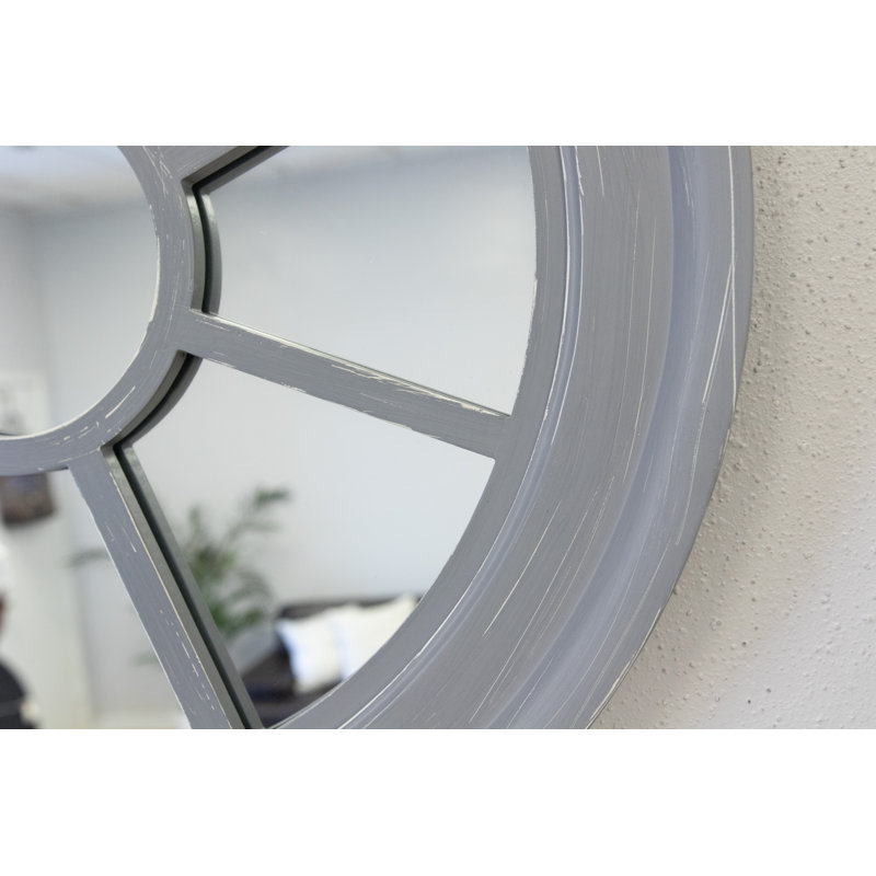 Miroir décoratif Zariyah, Gris vieilli