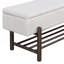 Banc de rangement rembourré Farmhouse avec compartiment caché-2037861128
