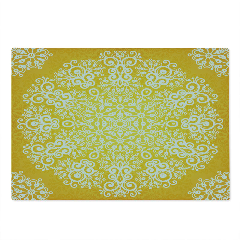 Planche à découper jaune Ambesonne