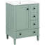 24" Bathroom Vanity Featuring A Cabinet, Ceramic Sink, And Soft - Close Drawers With Adjustable Shelving 24 Inch Integrated Hidden Dividers, Hardware