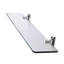 Sutton Wall Mounted Glass Shelf with Chrome Brackets 50cm