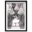 Oliver Gal Running Alice Black and White - Diamond Dust Shadowbox Framed Wall Art-70284773-70284772