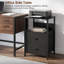 39 cm W Steel Bedside Table-1637225200