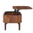 39.4 in Lift Top Coffee Table, Fluted Oval Coffee Table with 3 Hidden Compartment, Mid Century Wooden Oval Center Desk with Storage, Lift Up Tabletop for Home & Office, Easy Assembly, Walnut-1230788480