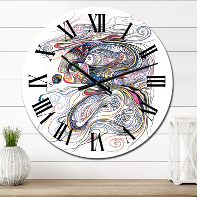 «Magic Mother Fish» - Horloge murale pour enfants