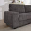 Canapé cylindrique en L 110 po Cylan-1887405047