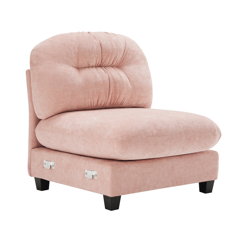 Canapé sans accoudoirs - rose