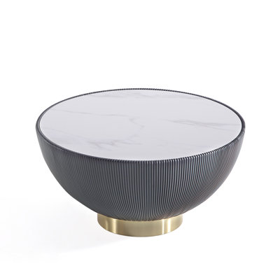 Anderson Sintered Stone Top Upholstered Coffee Table