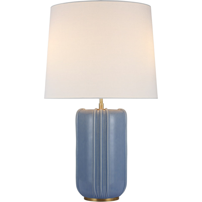 Thomas O'Brien Minx Large Table Lamp, Polar Blue Crackle