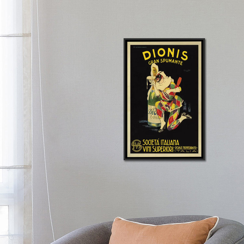 « dionis, 1925 ca » par plinio codognato, impression sur toile, H 12 po x l 8 po x P 0,75 po, Pas de tapis, Toile tendue