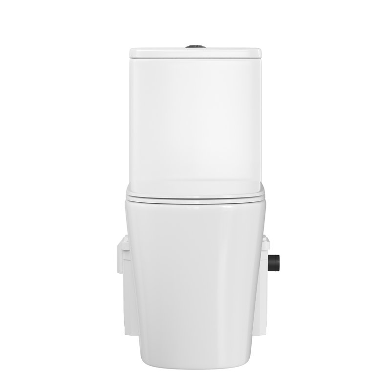 Macerating Toilet For Basement| 23Ft Vertical Sewage Lift, 700W Stainless Steel Grinder, Dual Odor Control System, 1.06/1.59 Gpf Dual Flush