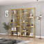 Étagère de rangement de luxe à plusieurs niveaux, présentoir à cosmétiques et armoire de présentation de bureau-130131096-130131092