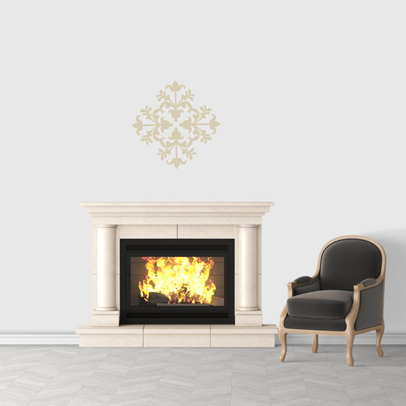 Décalcomanie murale en losange moderne Highbridge, Beige clair