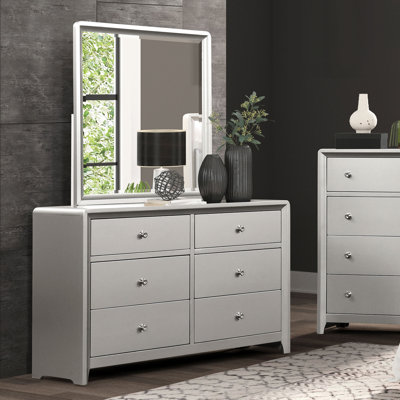 Commode 6 tiroirs avec miroir Edmondfon