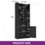 Bookcase With Open Cubbies & Cabinet-848897718-851195476