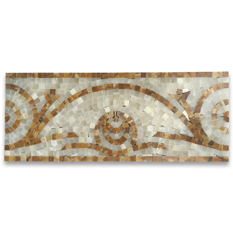 6.3 in. x 15.7 in. Marble Tile