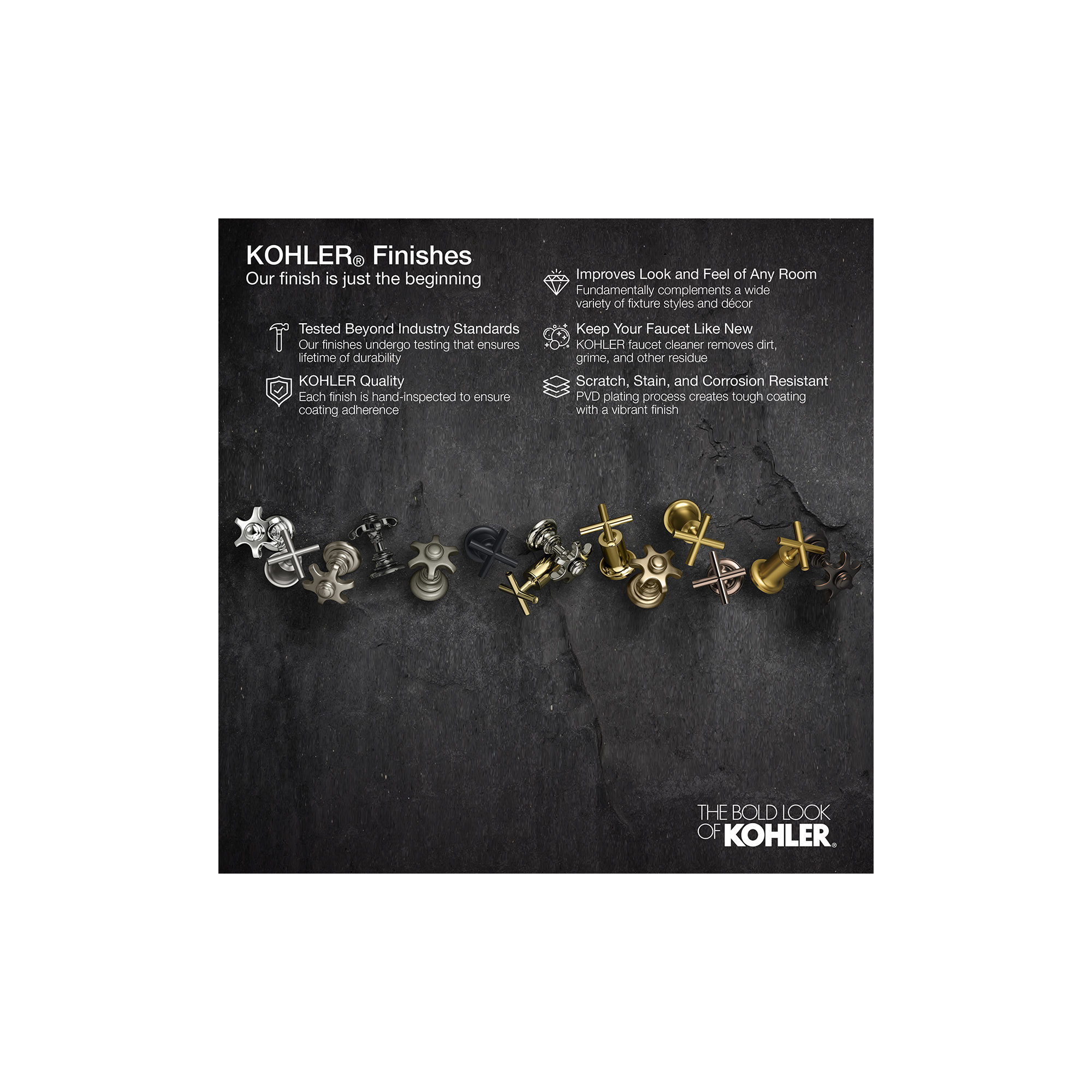 Purist Pressure-Balancing Thermostatic Tub and Shower Faucet, Vibrant Brushed Moderne Brass, Cross Handle, 2.5 GPM
