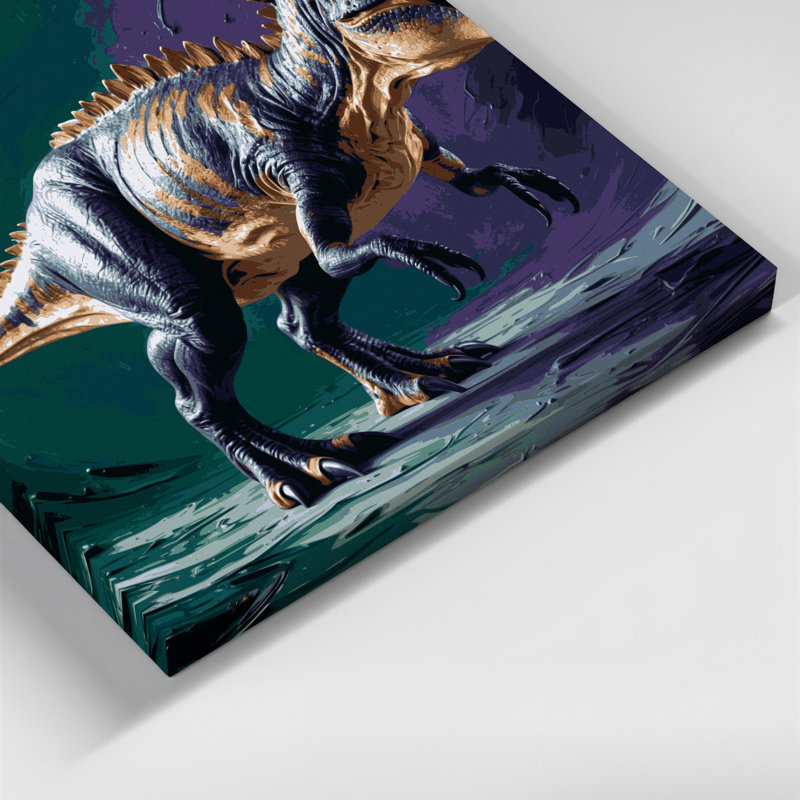«Dinosaur Dracorex Blue», art mural sur toile, H 11 po x l 14 po