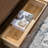 Solid Oak Coffee Table with Open Shelf-209681902
