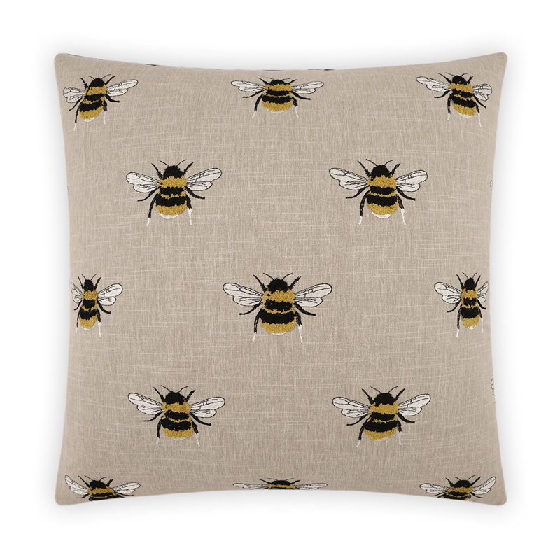 Busy Pillow Cover & Insert, Linen, Square 22"