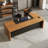 Brown Rectangular Solid Wood+Iron desks-110450045