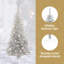 vidaXL Christmas Tree with 150 LEDs with Stand Silver PET-1227369262