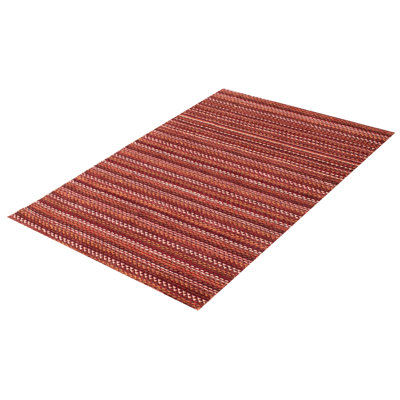 One-of-a-Kind 4'0" X 6'0" New Age Wool Area Rug in Dark Red