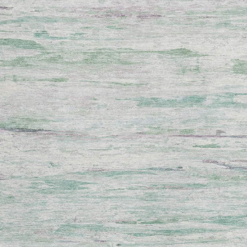 3' X 5' Artichoke Green And Ivory Abstract Washable Indoor Outdoor Area Rug