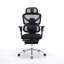 Fauteuil de bureau ergonomique noir avec support lombaire à massage, appui-tête 4d et accoudoirs 5d, hauteur du dossier et profondeur du siège réglables