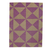 Purple Contemporary Tibetan Wool Rug - 9' x 12'