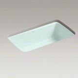 Cape Dory® 33" L x 22" W x 9-5/8" Under-Mount Single-Bowl Kitchen Sink with 5 Oversize Faucet Holes