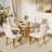 5-Piece Round Glass Dining Table Set-1522402577-1522402573-1522402563