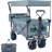 Collapsible Wagon 140L Wagons Carts Foldable with Removable Canopy, Folding Wagon Cart with Wheels-107655260