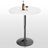36" Round Bar Table, Height Adjustable Bistro Pub Table, Modern Cocktail Table with Pedestal Base-128839606-91376000